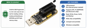 CH341A USB Programmer For Sale - features