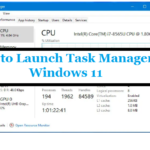 How to Launch Task Manager in Windows 11