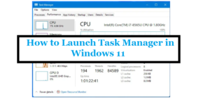 How to Launch Task Manager in Windows 11