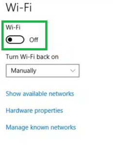 How To Turn Wi-Fi Back On Manually In Windows 10 - pic2