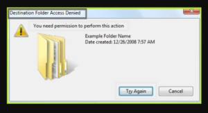 Fix You Need Permission To Perform This Action Error