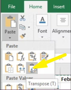How to Convert a Row to a Column in Excel - pic4
