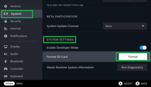 How to Format SD Card on Steam Deck - pic2