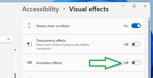 How to Turn Off Animations in Windows 11 - pic3