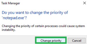 How To Change CPU Priority Level In Windows 10 | Lab-One