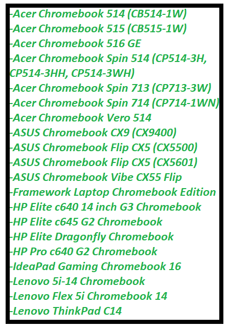 How To Install Steam On Chrome OS - list