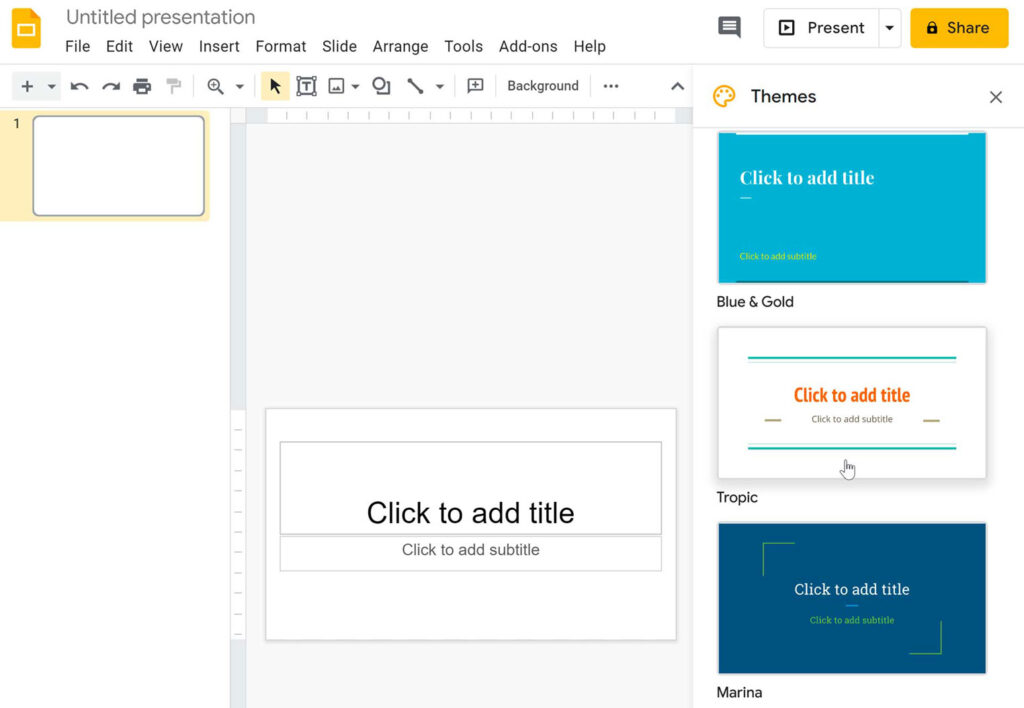 Guide to Google Slides - picture