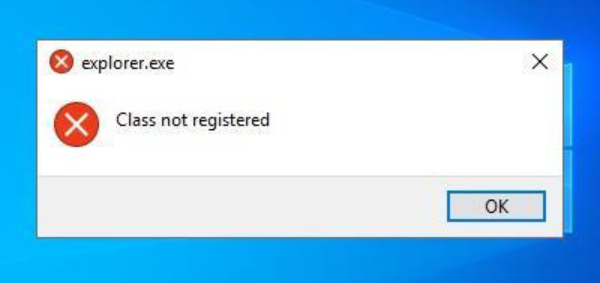 How To Fix Explorer.Exe Class Not Registered Windows Error Easily