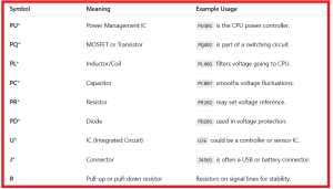 How to Use BoardView for Motherboard Diagnosis - Boardview Symbols