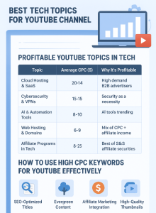 High CPC Topics for Tech YouTube Channels - diagram
