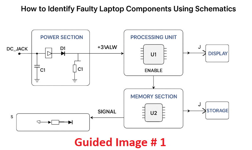 How to Identify Faulty Laptop Components Using Schematics - pic1