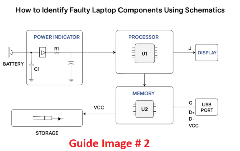 How to Identify Faulty Laptop Components Using Schematics