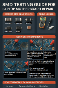 SMD Testing Guide for Laptop Motherboard Repair - information