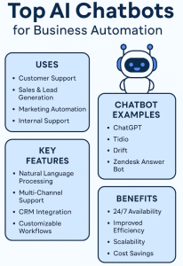 Top AI Chatbots For Business Automation - Chart