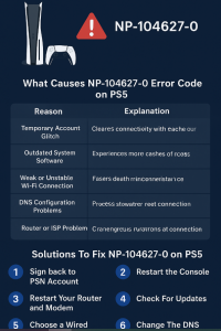 How To Fix NP-104627-0 Error Code On PS5 - diagram