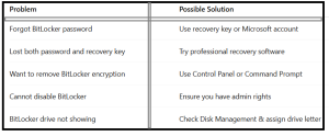How to Unlock BitLocker Without Password - table2