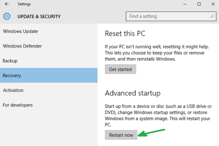 How to Enter Windows Recovery Environment - pic2