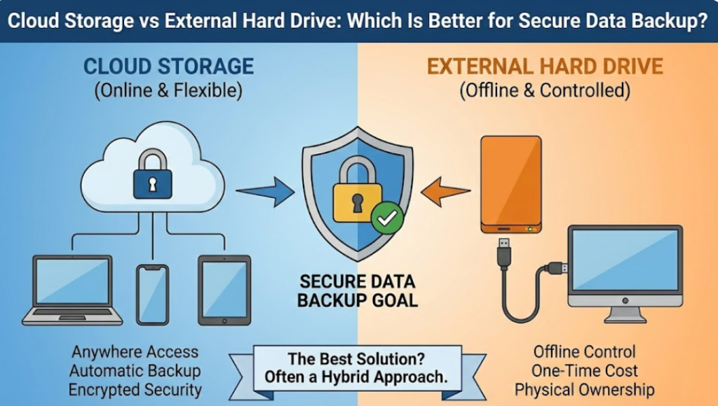 Cloud Storage vs External Hard Drive - Pic