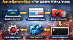 How to Remove Malware from Windows Without Antivirus - steps
