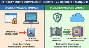 Password Managers vs Browser Passwords - Comparison Picture