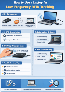 How to Use a Laptop for Low-Frequency RFID Tracking - infographic