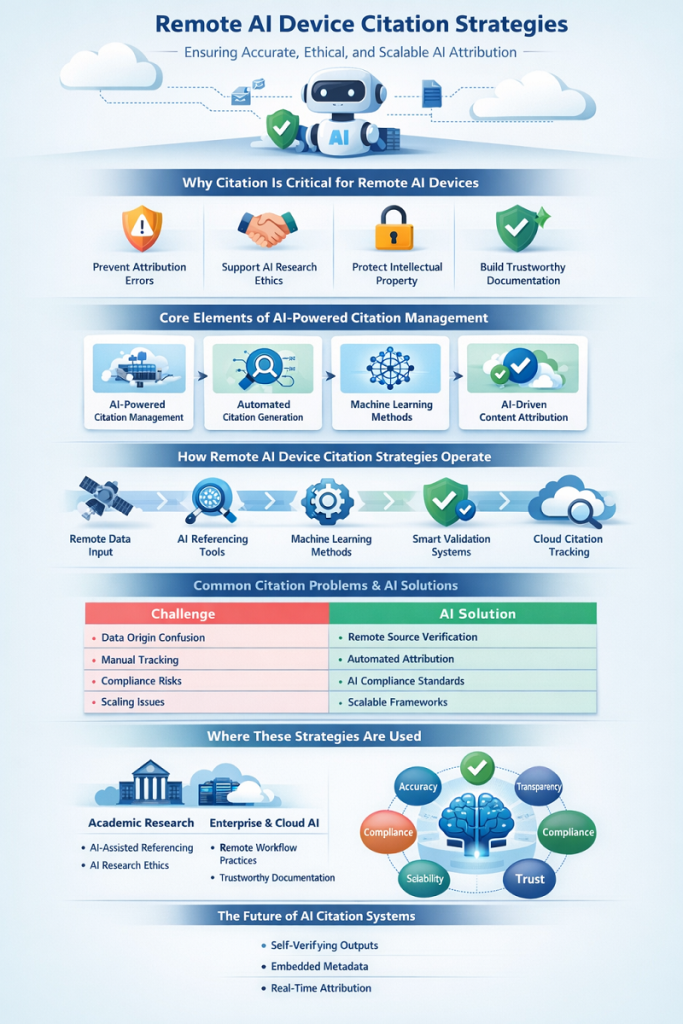 Remote AI Device Citation Strategies - infographic