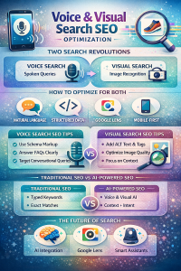 Voice and Visual Search SEO - Infographics