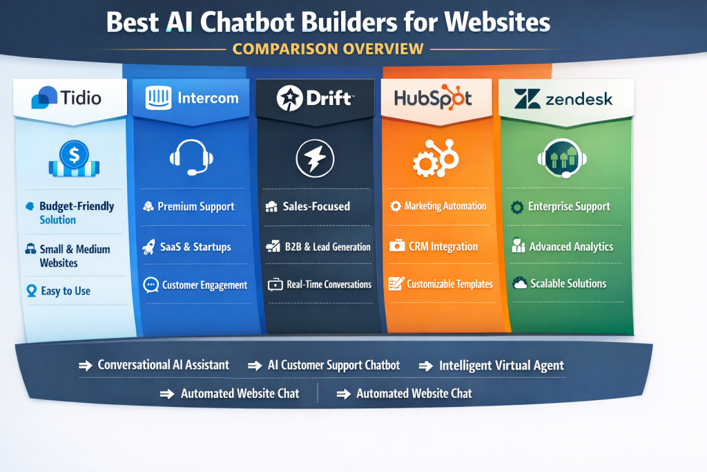 Best AI Chatbot Builders for Websites - Comparison