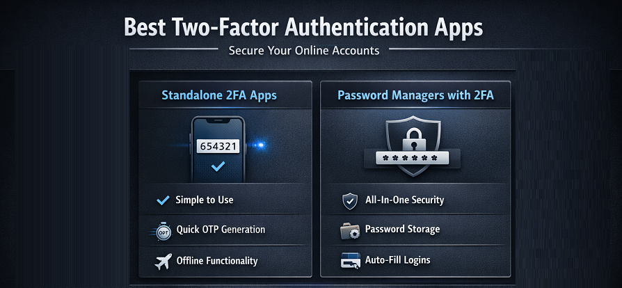 Best Two-Factor Authentication Apps - infographics