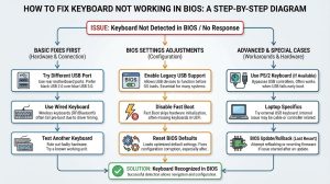 How To Fix Keyboard Not Working In BIOS - infographic