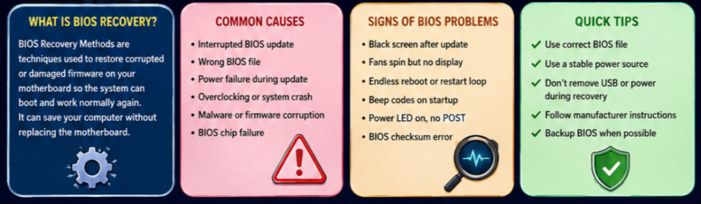 BIOS Recovery Methods - Info