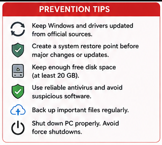 How To Fix Windows 11 Black Screen With Cursor - prevention
